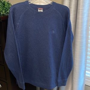 The North Face mens wool blend medium navy sweater